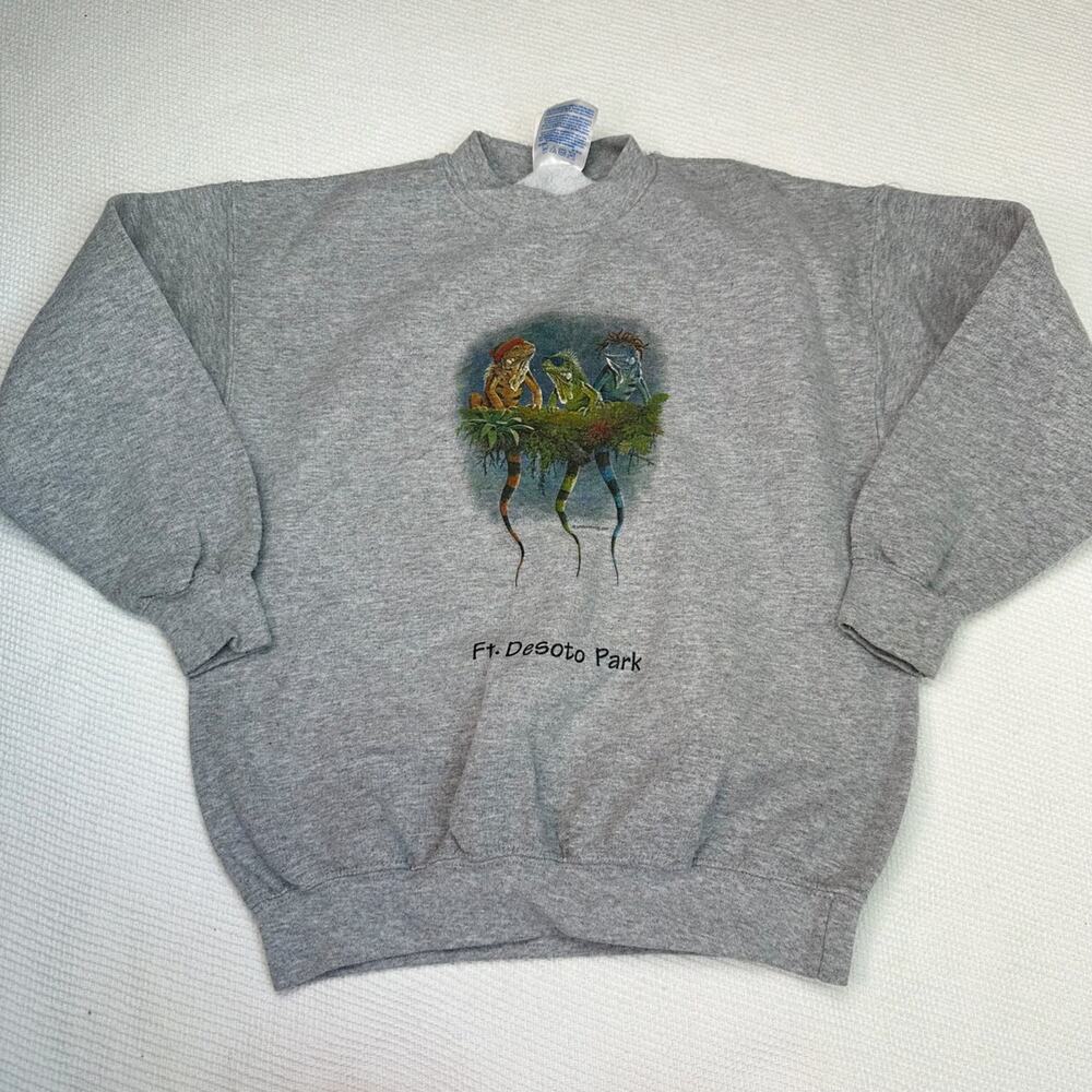 Vintage Ft. Desoto Park Iguana Crewneck